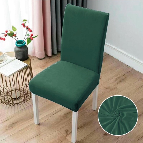 Set 6 huse universale pentru scaun, ELASTICE, Verde smarald
